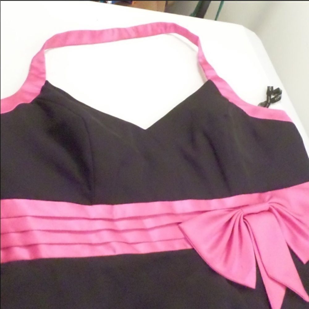 👠 Alfred Angelo Pink & Black Formal 16 Like NEW